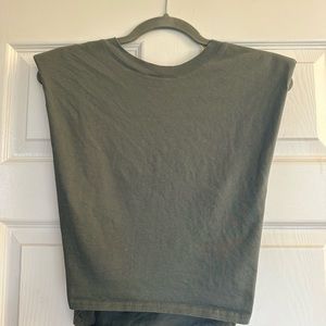 Babaton Shoulder Pad Muscle Tank Top